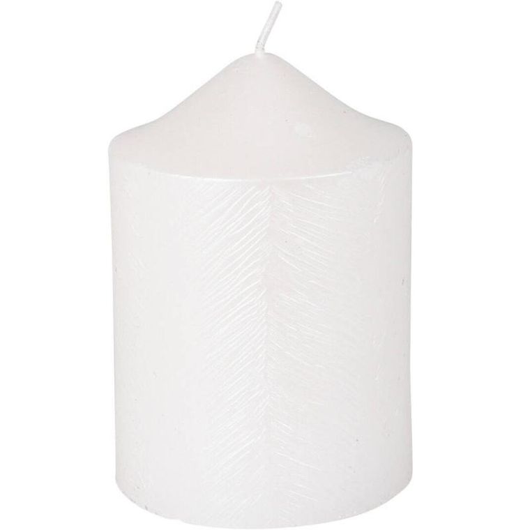 Home Styling Collection, świeca ozdobna z metalicznym wzorem, 7-10 cm