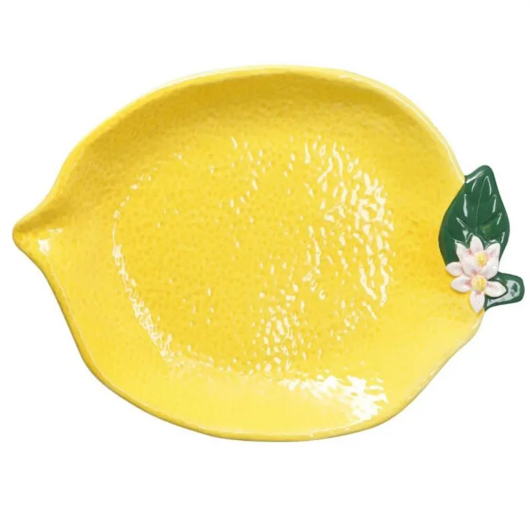Home Styling Collection, Syro, talerz dekoracyjny z motywem owoców, 25-18-3 cm