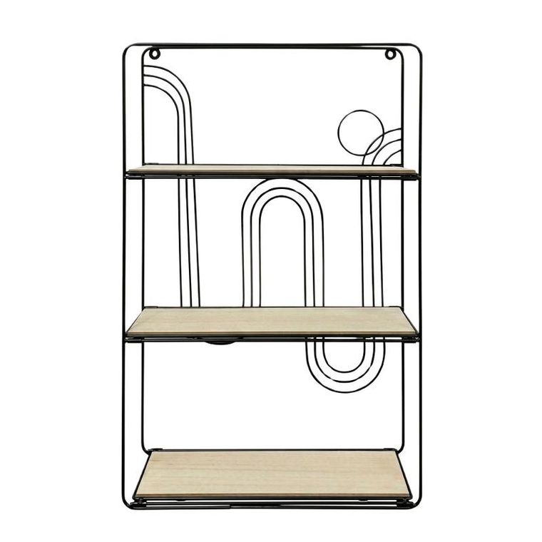 Home Styling Collection, szafka wisząca, 3 piętra, metalowa, 35-12-55 cm