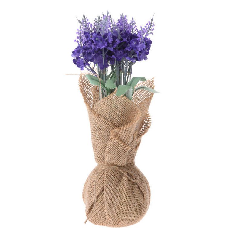 Home Styling Collection, sztuczne kwiaty w doniczce jutowej, 26 cm