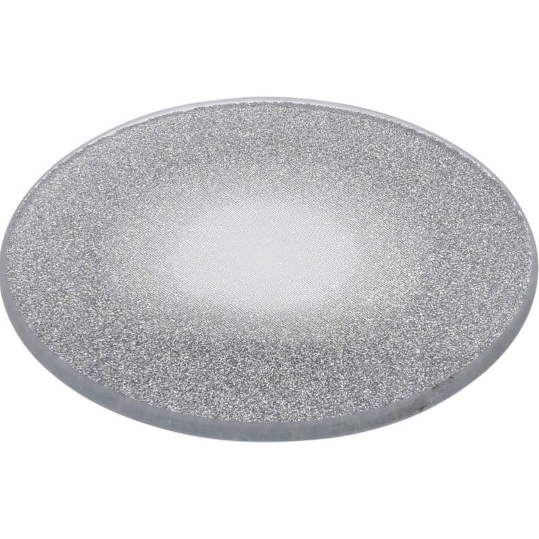 Home Styling Collection, talerz dekoracyjny, srebrny brokatowy