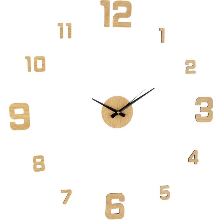 Home Styling Collection, Teti, zegar ścienny 3D, do przyklejania