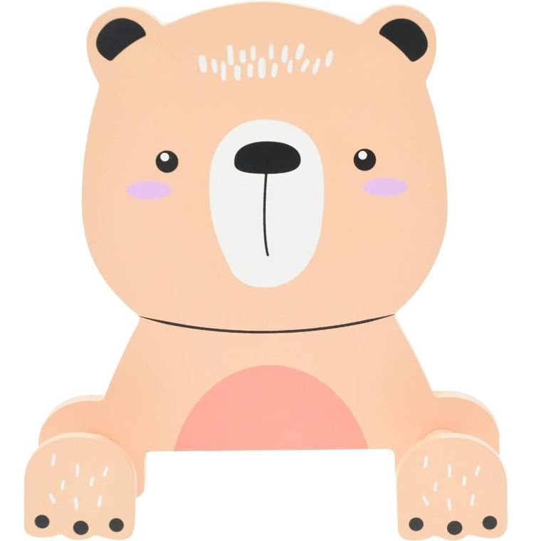 Home Styling Collection, wieszak na ubrania do pokoju dziecka, zwierzaczek z łapkami, 14-4,5-17 cm