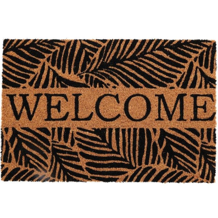 Home Styling Collection, wycieraczka z motywem roślinnym, 59-39 cm