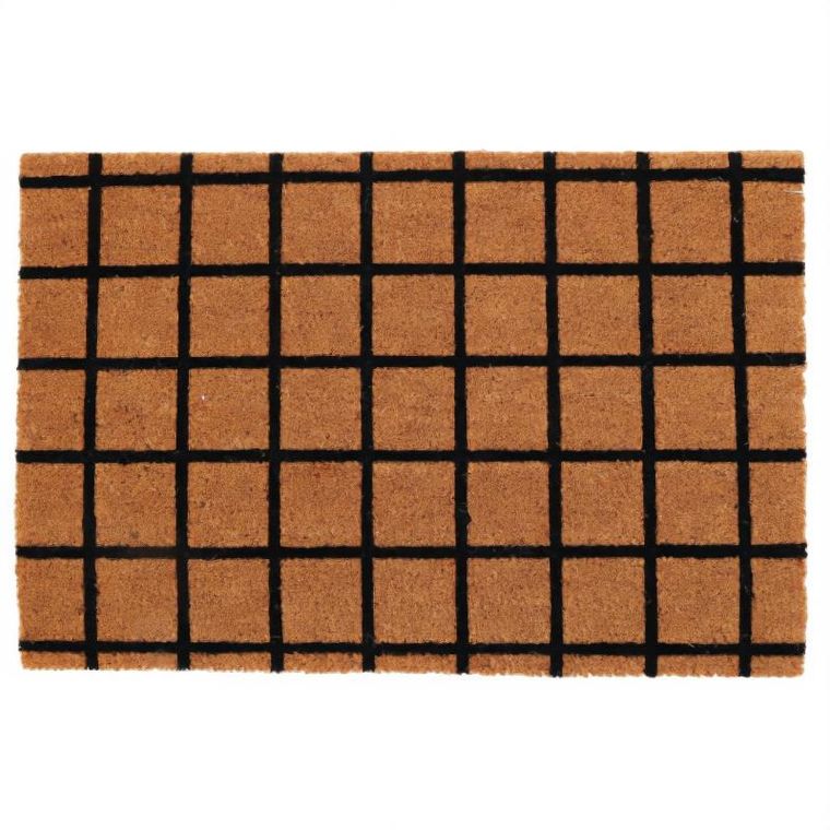 Home Styling Collection, wzorzysta wycieraczka z włókna kokosowego, 59-39 cm