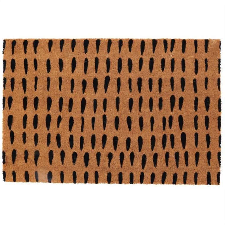 Home Styling Collection, wzorzysta wycieraczka z włókna kokosowego, 59-39 cm