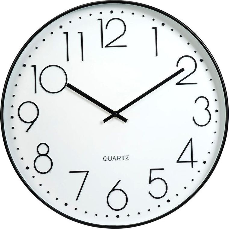 Home Styling Collection, zegar ścienny, czarny, 50 cm