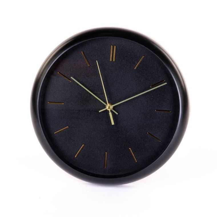 Home Styling Collection, zegar ścienny, nowoczesny, złote wskazówki, Ø 31 cm