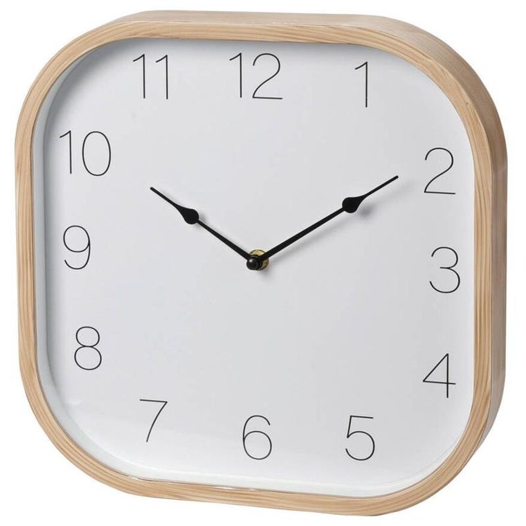 Home Styling Collection, zegar z ramką z imitacji drewna