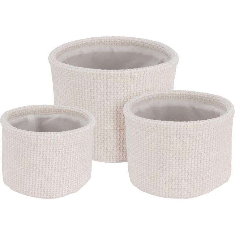 Home Styling Collection, zestaw okrągłych koszy do przechowywania, 3 szt.