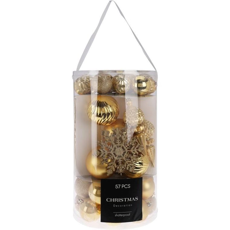 Home Styling Collection, zestaw ozdób świątecznych, 57 szt.