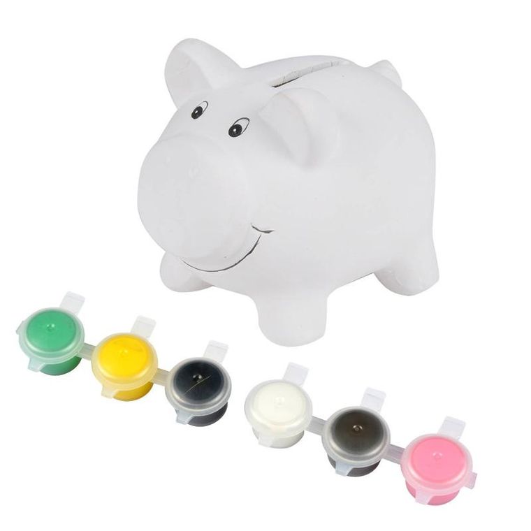 Homea, ceramiczna skarbonka do własnoręcznego pomalowania