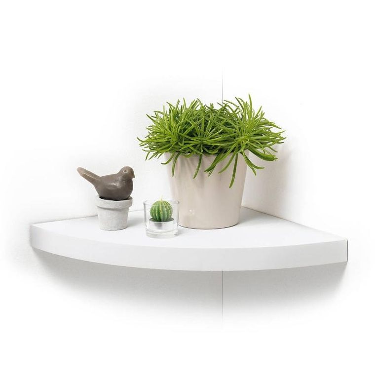 Homea, półka narożna wisząca z MDF