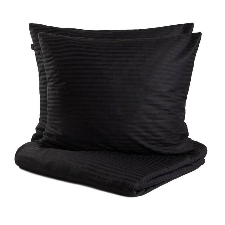 Homla, Agnes, pościel, satynowa czarna, 220-200 cm