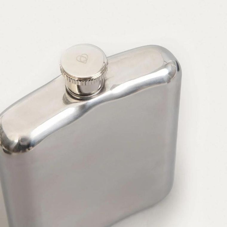 Homla, Alcole Flask, piersiówka, srebrna, 0,2l