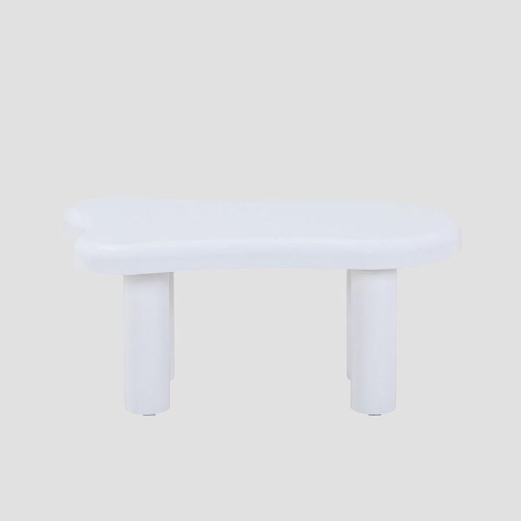 Homla, Alto, stolik kawowy, lakierowany, biały, 100-60-45 cm