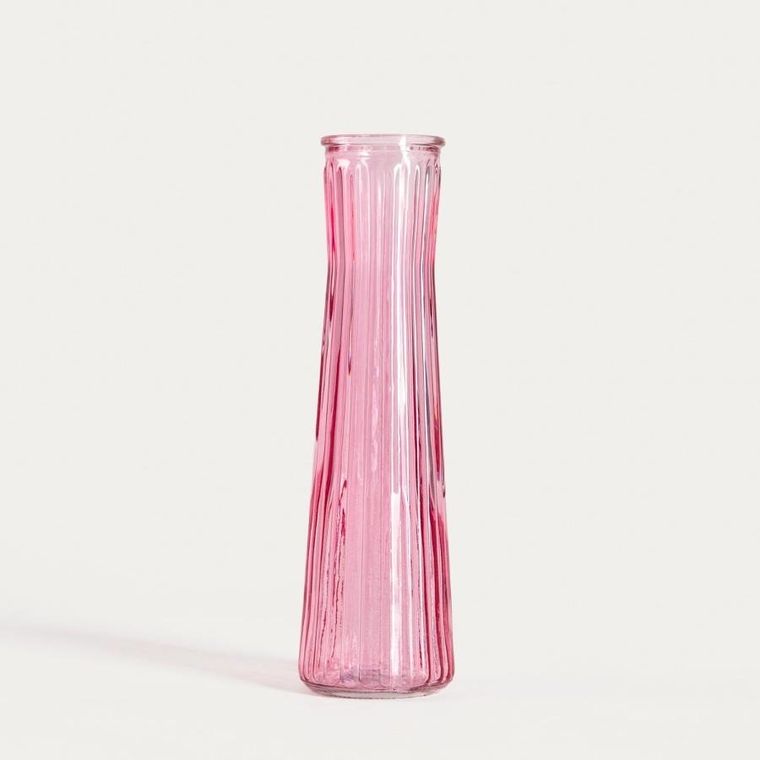Homla, Amily, wazon, szklany różowy, 6,5-23 cm