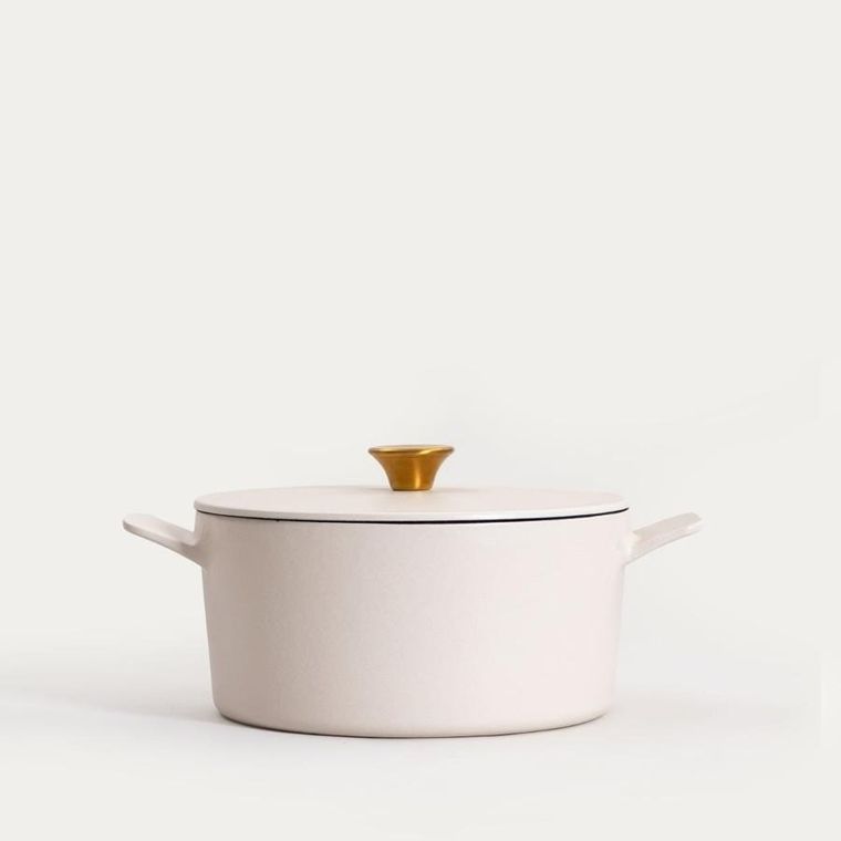 Homla, Andreas, garnek żeliwny, beżowy matowy, 5l