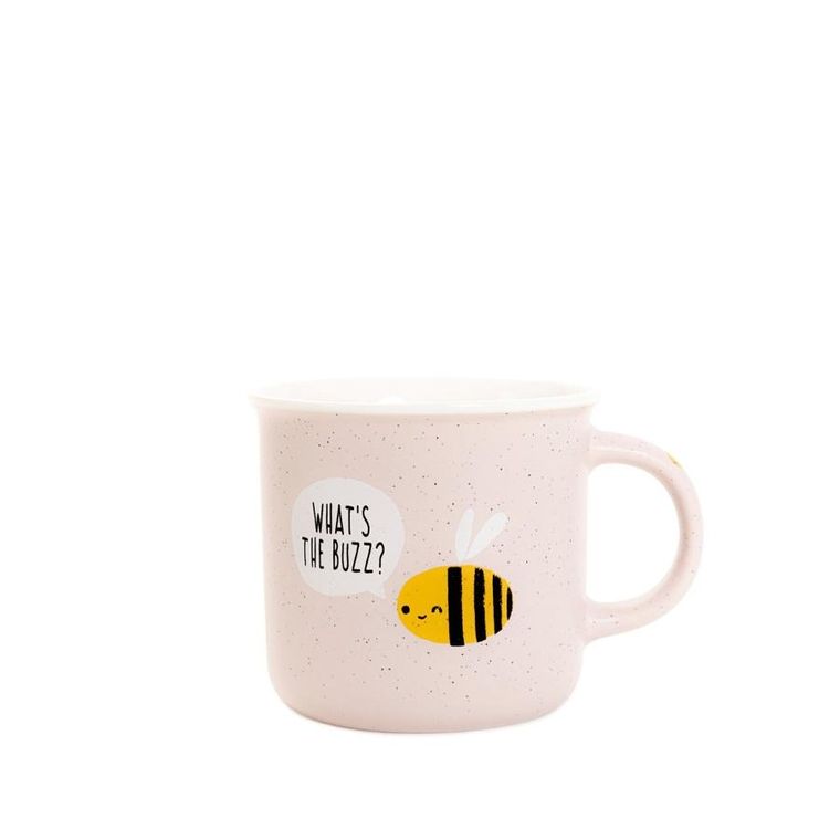 Homla, Annbee, kubek z pszczołą, różowy, 0.35l, 859972