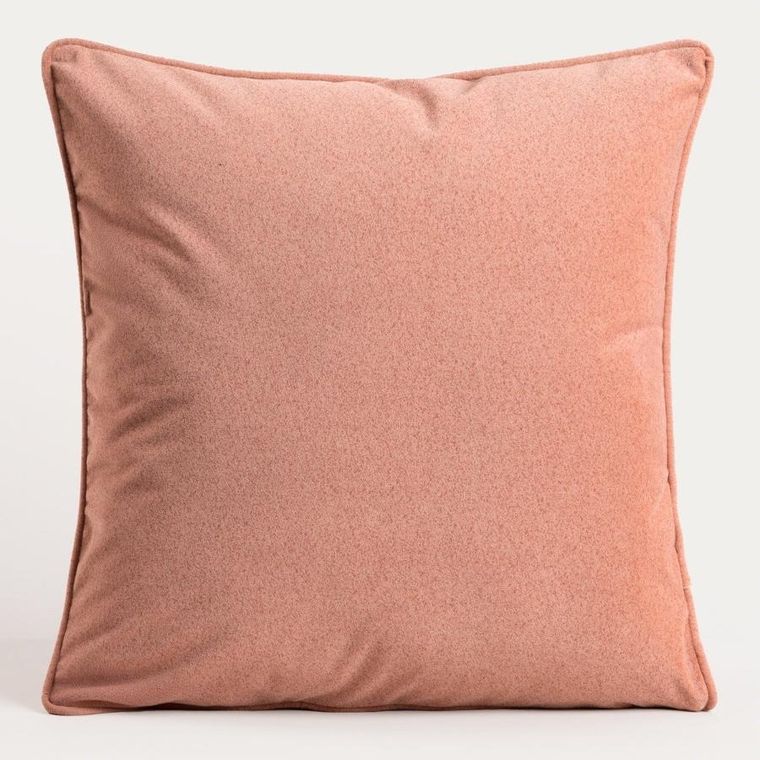 Homla, Armadale, poszewka, brązowa z lamówką, 45-45 cm