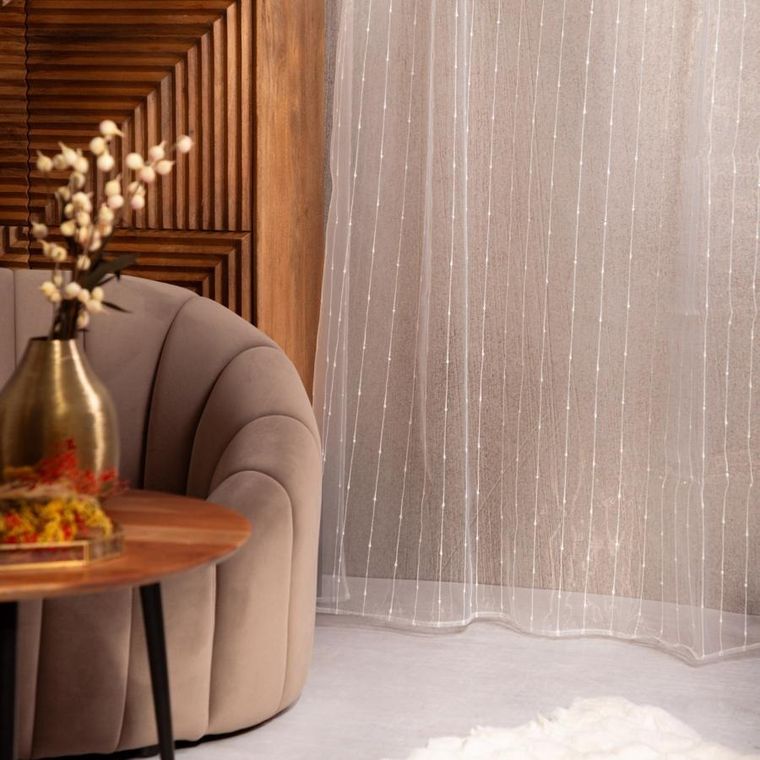 Homla, B2 Essentials Jacquard, Tape, firanka, biała żakardowa z taśmą, 140-250 cm