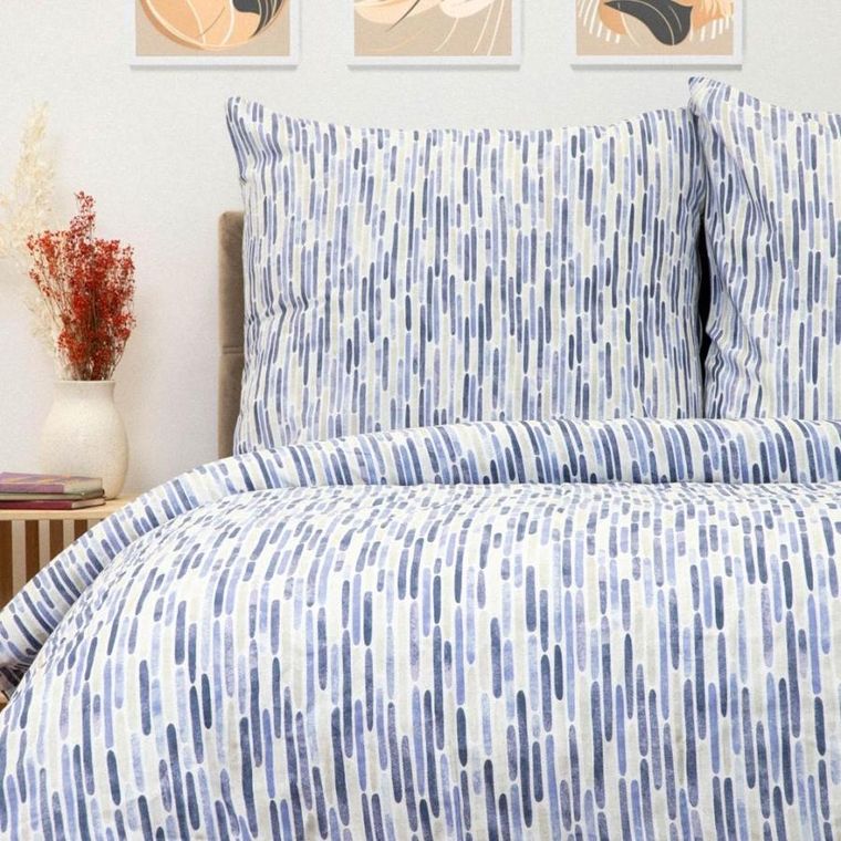 Homla, B2 Janis Essentials, Pościel bawełniana biała wzór, 220-200, 892795