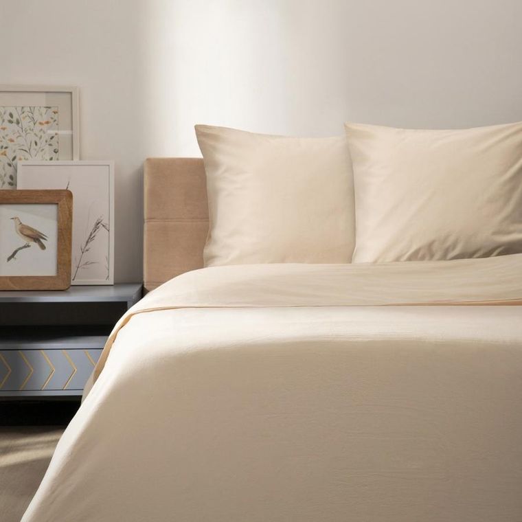 Homla, Bamsa, pościel, bambusowa beżowa, 200-220 cm