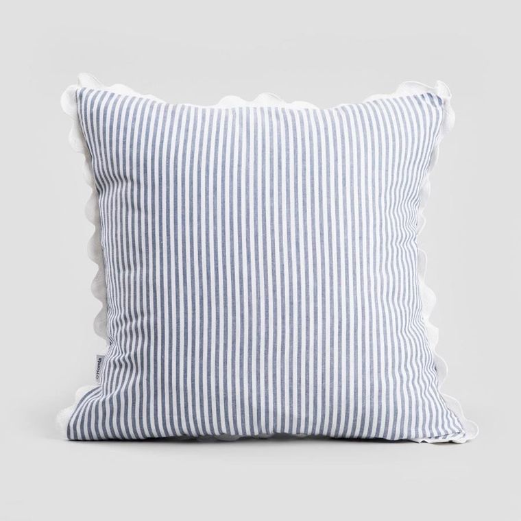 Homla, Baroso, poszewka, z ozdobną białą lamówką, 45-45 cm