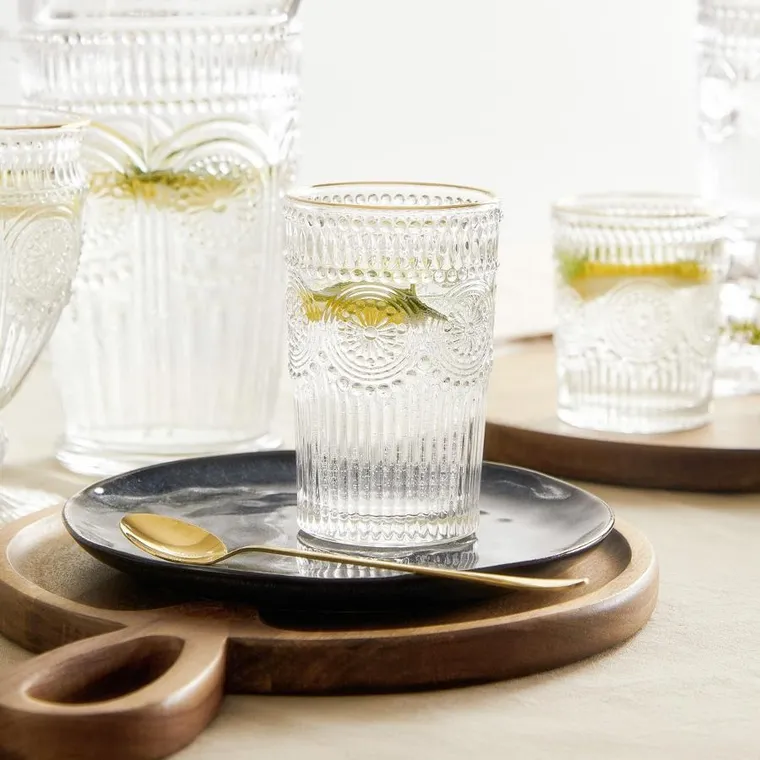 Homla, Barrel, Szklanka wysoka ze złotą krawędzią 0,35 L