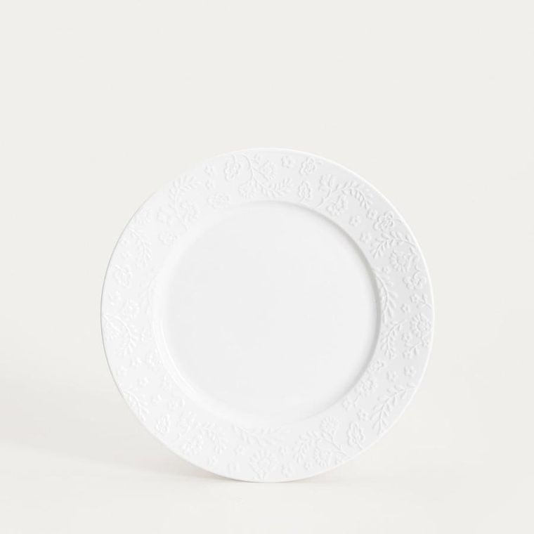 Homla, Beno, talerz, obiadowy biały, 27 cm