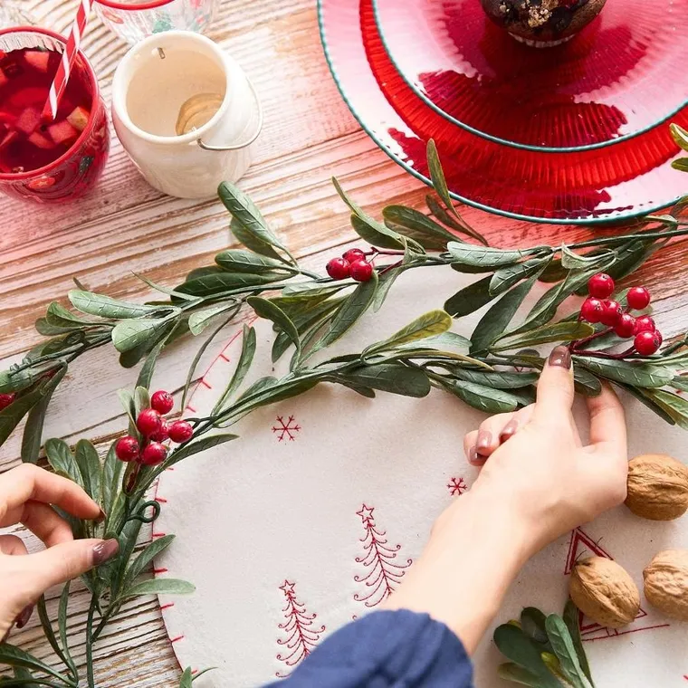 Homla, Berries, łańcuch, z żurawiną, 180 cm