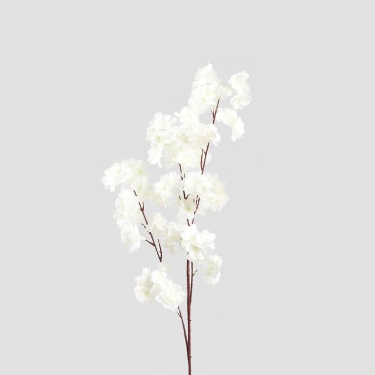 Homla, Blossa, gałązka sztuczna, kwiat wiśni ecru, 103 cm