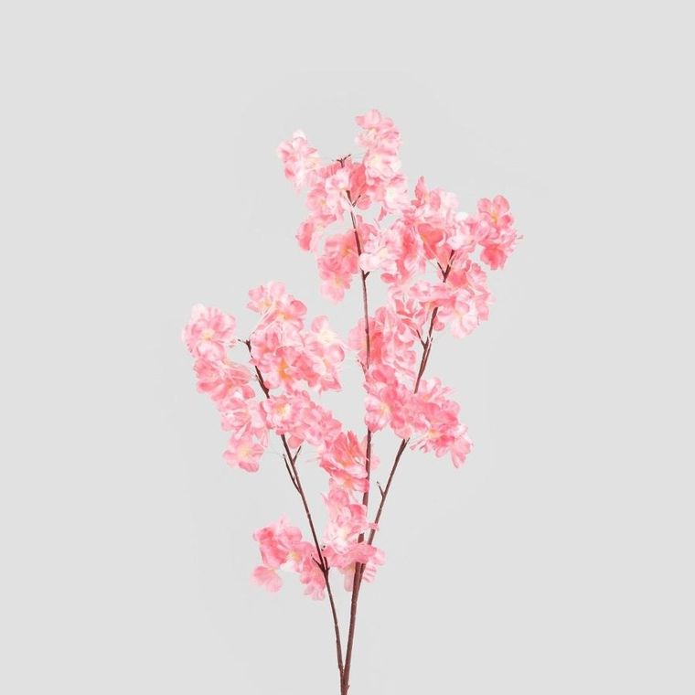 Homla, Blossa, gałązka sztuczna, kwiat wiśni różowy, 103 cm