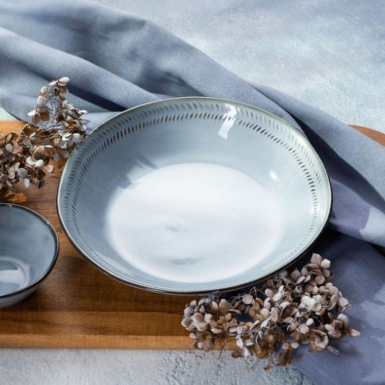 Homla, Bluejeans, talerz głęboki, niebieski, 745089