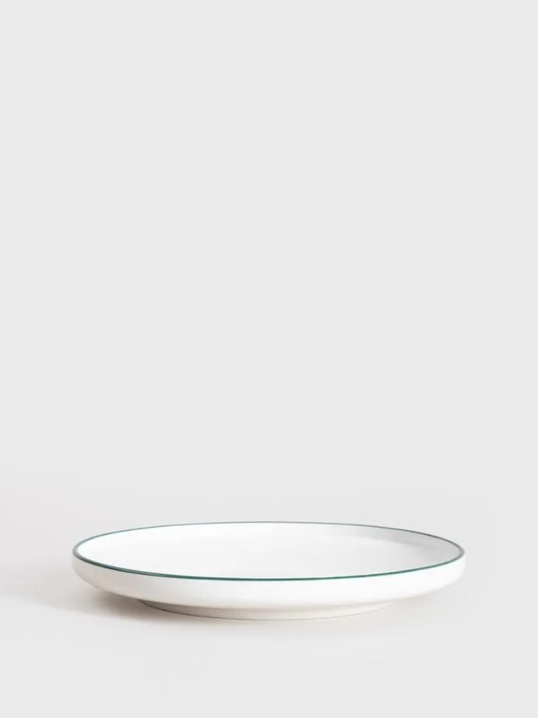 Homla, Blyde, talerz, z zielonym rantem, 20 cm