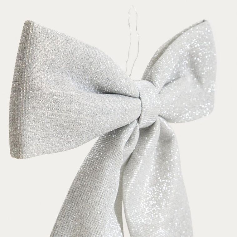 Homla, Bowe, kokarda, srebrna, 28 cm