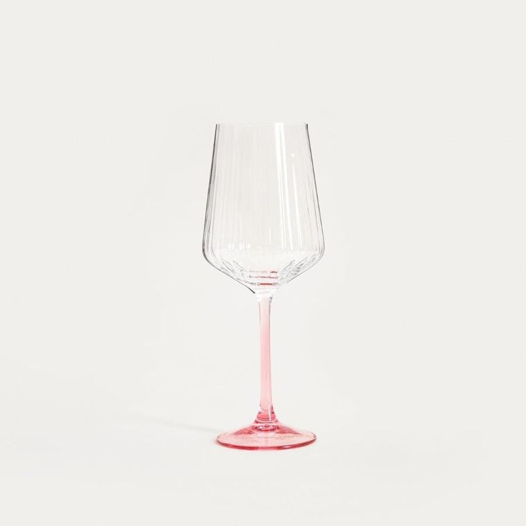 Homla, Brill, kieliszek, na wino z różową nóżką, 0,56l