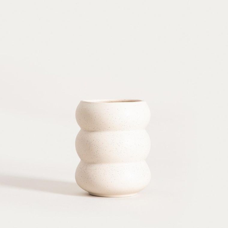 Homla, Bubbly, kubek, bez ucha kremowy nakrapiany, 0,3l