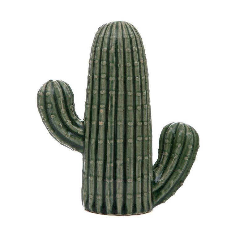 Homla, Cactus, dekoracja stojąca kaktus ceramiczny, 14-6-16 cm