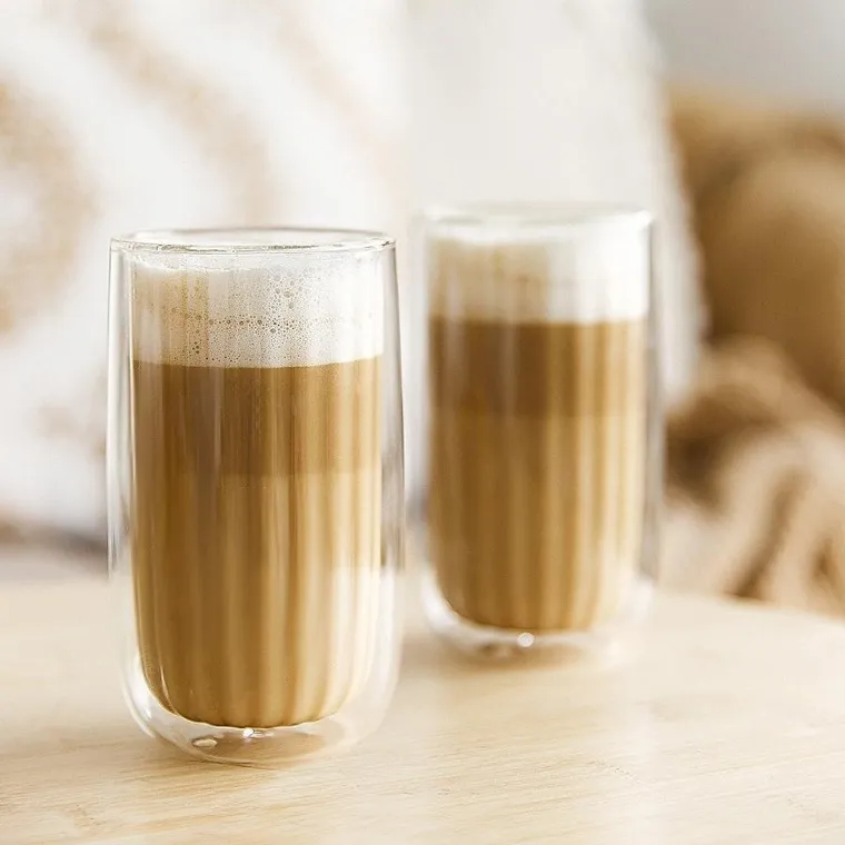 Homla, Cembra Groove, zestaw szklanek z podwójną ścianką, 350 ml, 732348