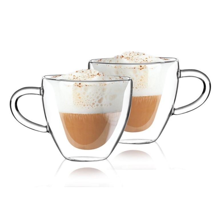 Homla, Cembra, Szklanka Hearts z podwójną ścianką 2 szt. 0,3 L
