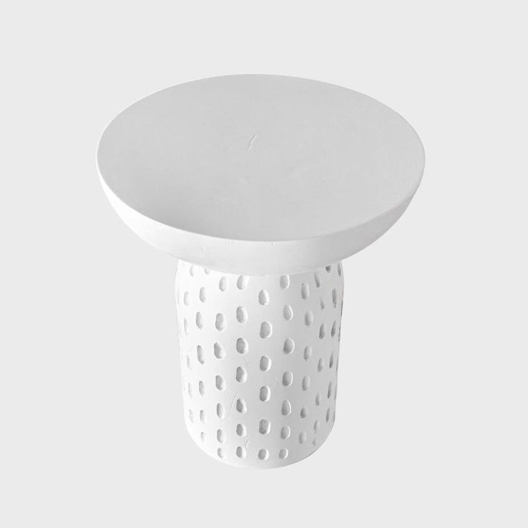 Homla, Charme, stolik kawowy, drewniany, biały, 37-37-42 cm