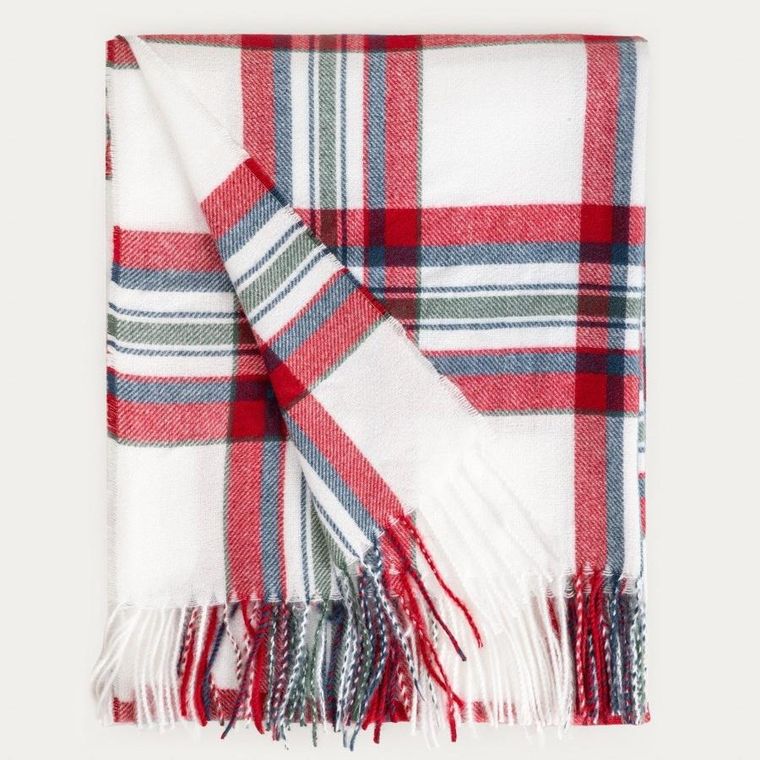 Homla, Checksy, koc, w kratę czerwoną, 150-200 cm