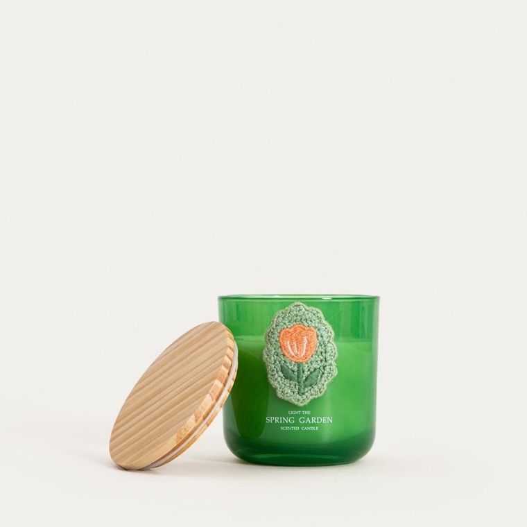 Homla, Crohet, świeca zapachowa, Spring Garden, 300g