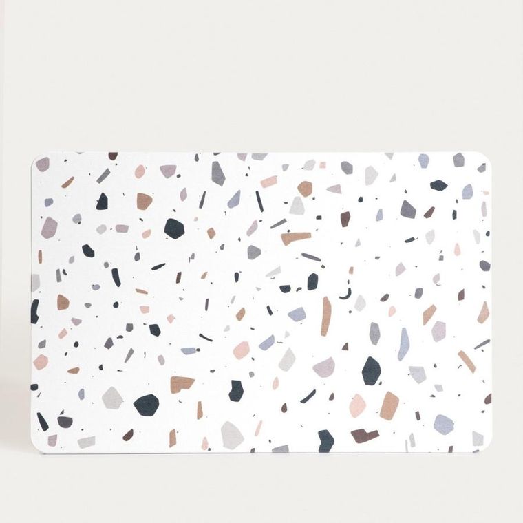 Homla, Ditta, mata łazienkowa, diatomitowa ze wzorem lastryko, 39-60-0,9 cm