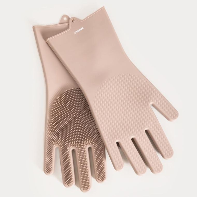 Homla, Easyclean, zestaw rękawic, silikonowych taupe, 2 szt.