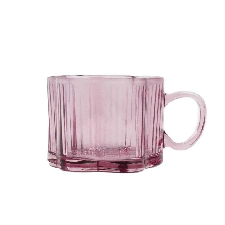 Homla, Estate, szklanka, różowa, 0,25 l