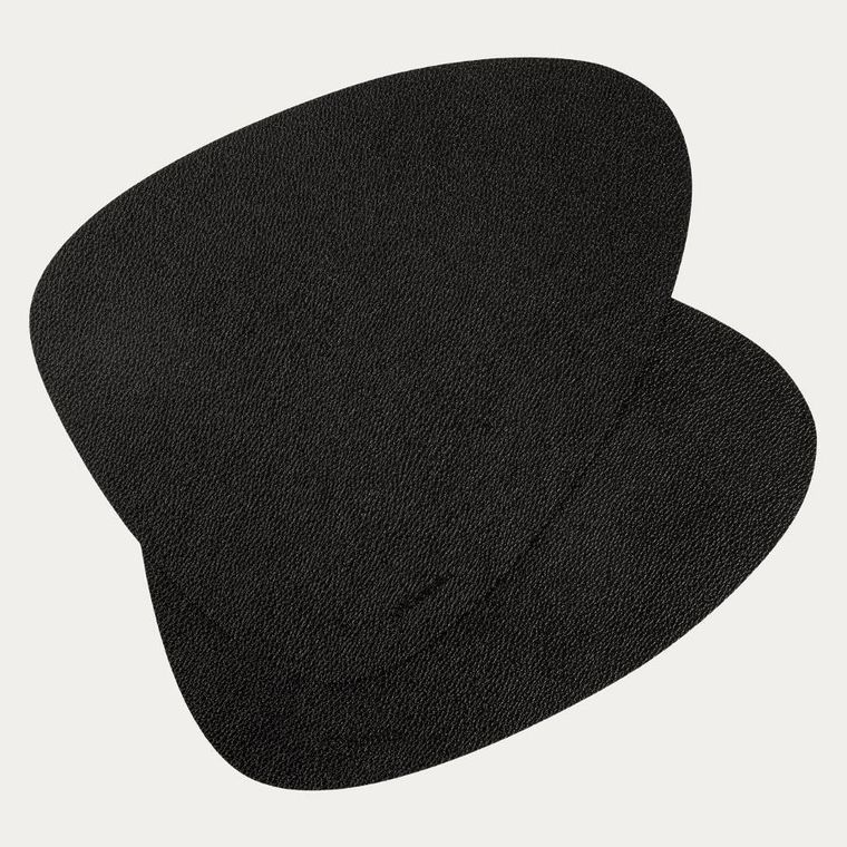 Homla, Femelo, maty stołowe, czarne, zestaw, 38 cm, 2 szt.