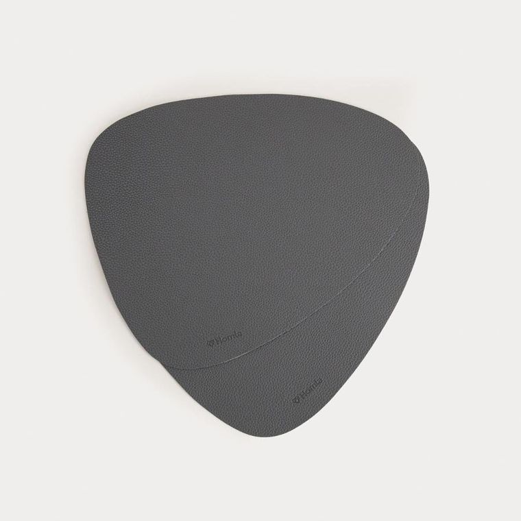 Homla, Femelo, maty stołowe, szare, 38 cm, 2 szt.