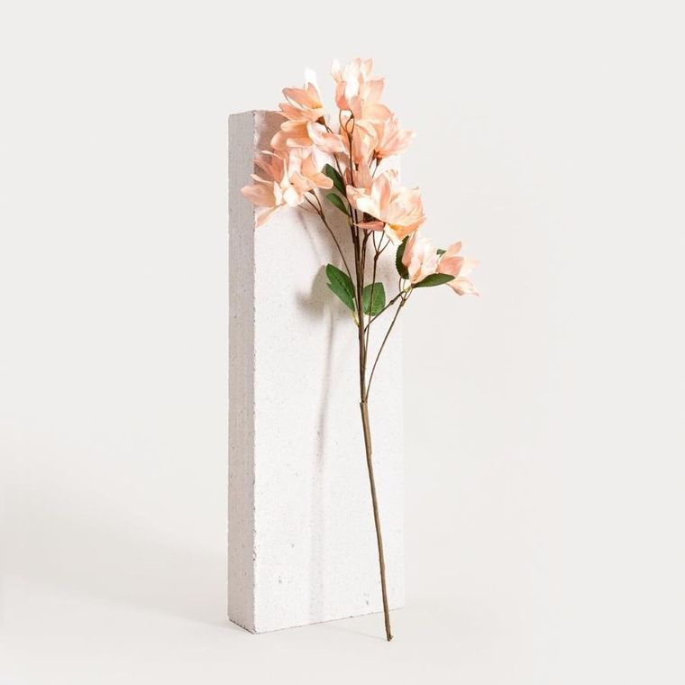 Homla, Fiorrosa, gałązka sztuczna, z różowymi kwiatkami, 70 cm